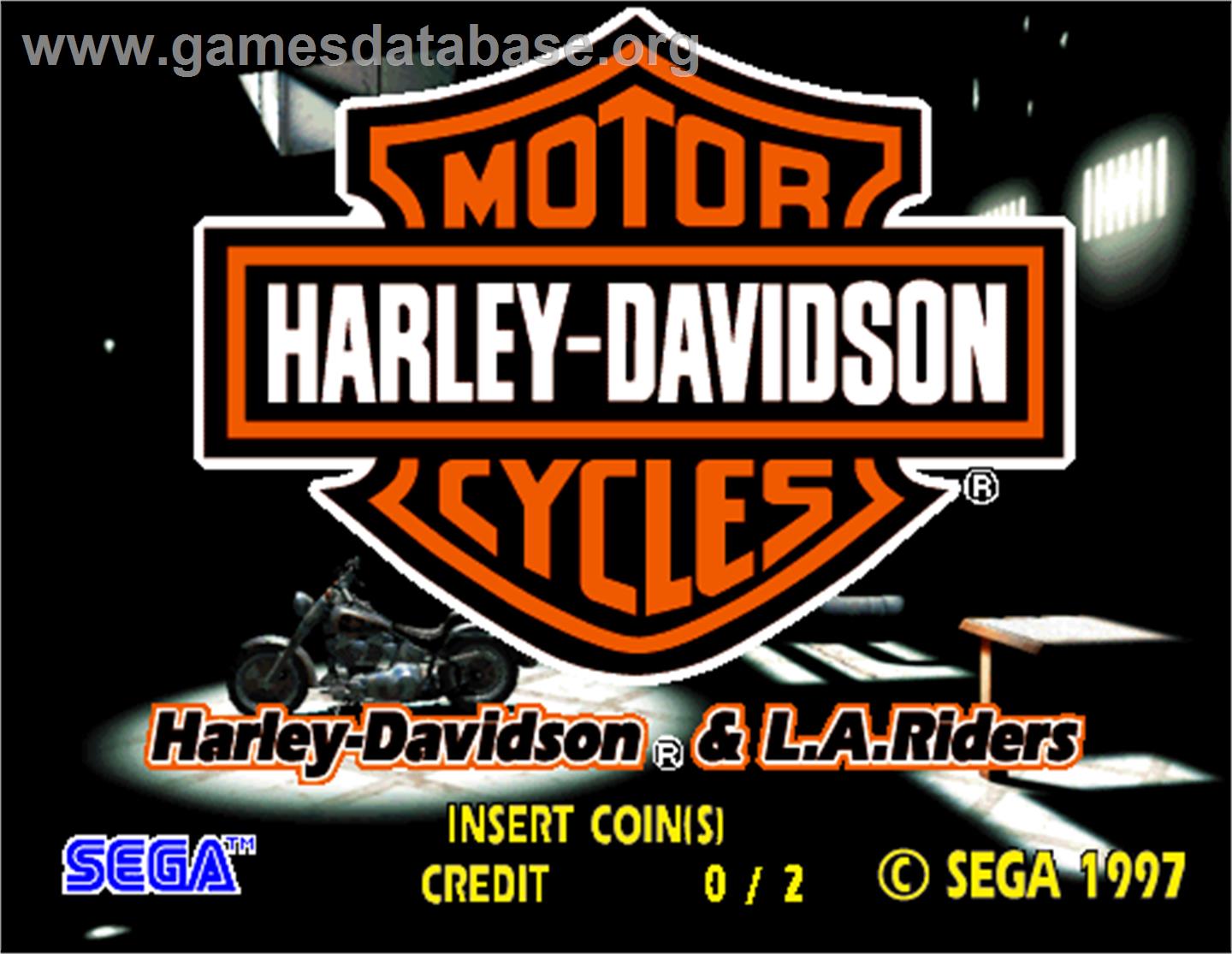 Harley-Davidson and L.A. Riders - Arcade - Artwork - Title Screen