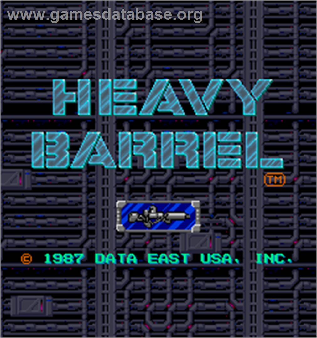 Heavy Barrel - Arcade - Artwork - Title Screen