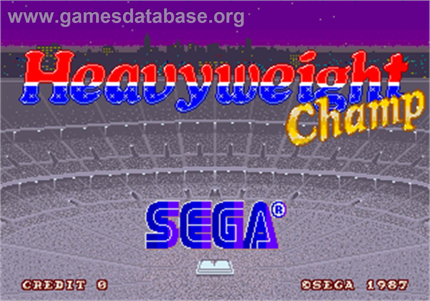 Heavyweight Champ - Arcade - Artwork - Title Screen
