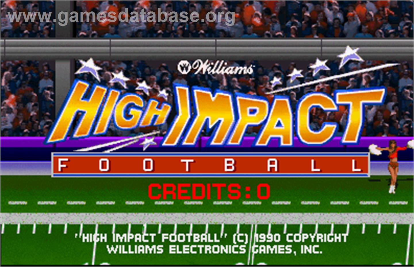 High Impact Football - Arcade - Artwork - Title Screen