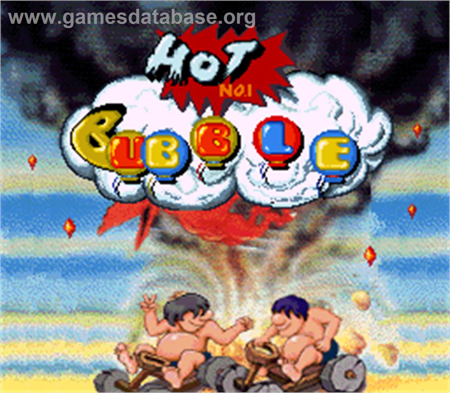 Hot Bubble - Arcade - Artwork - Title Screen