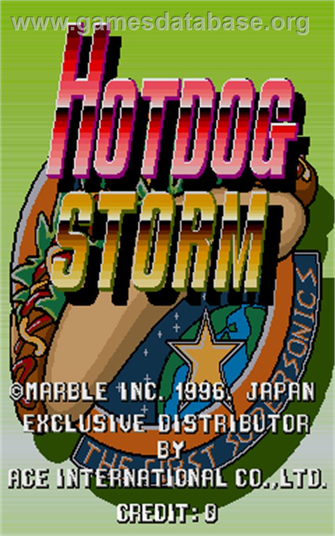 Hotdog Storm - Arcade - Artwork - Title Screen