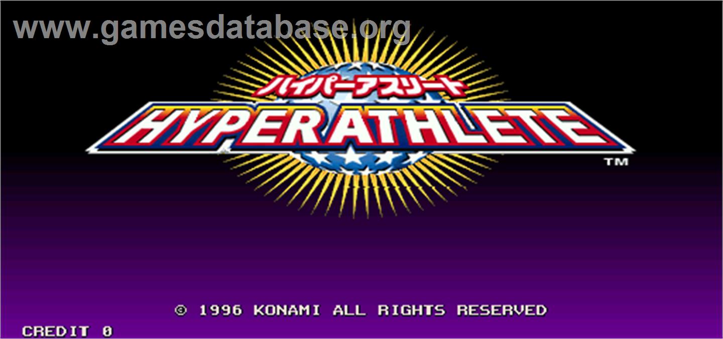 Hyper Athlete - Arcade - Artwork - Title Screen