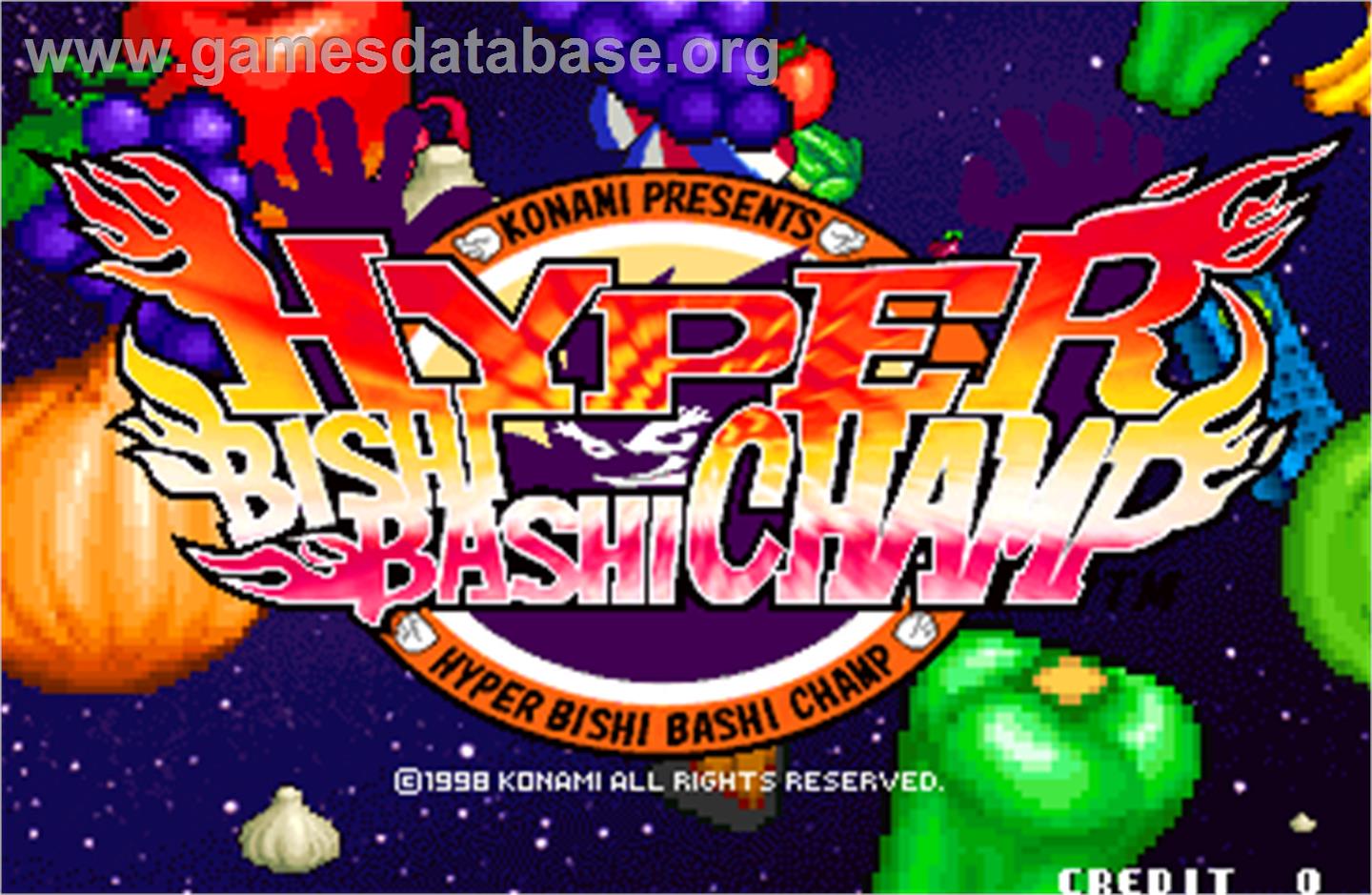 Hyper Bishi Bashi Champ - Arcade - Artwork - Title Screen