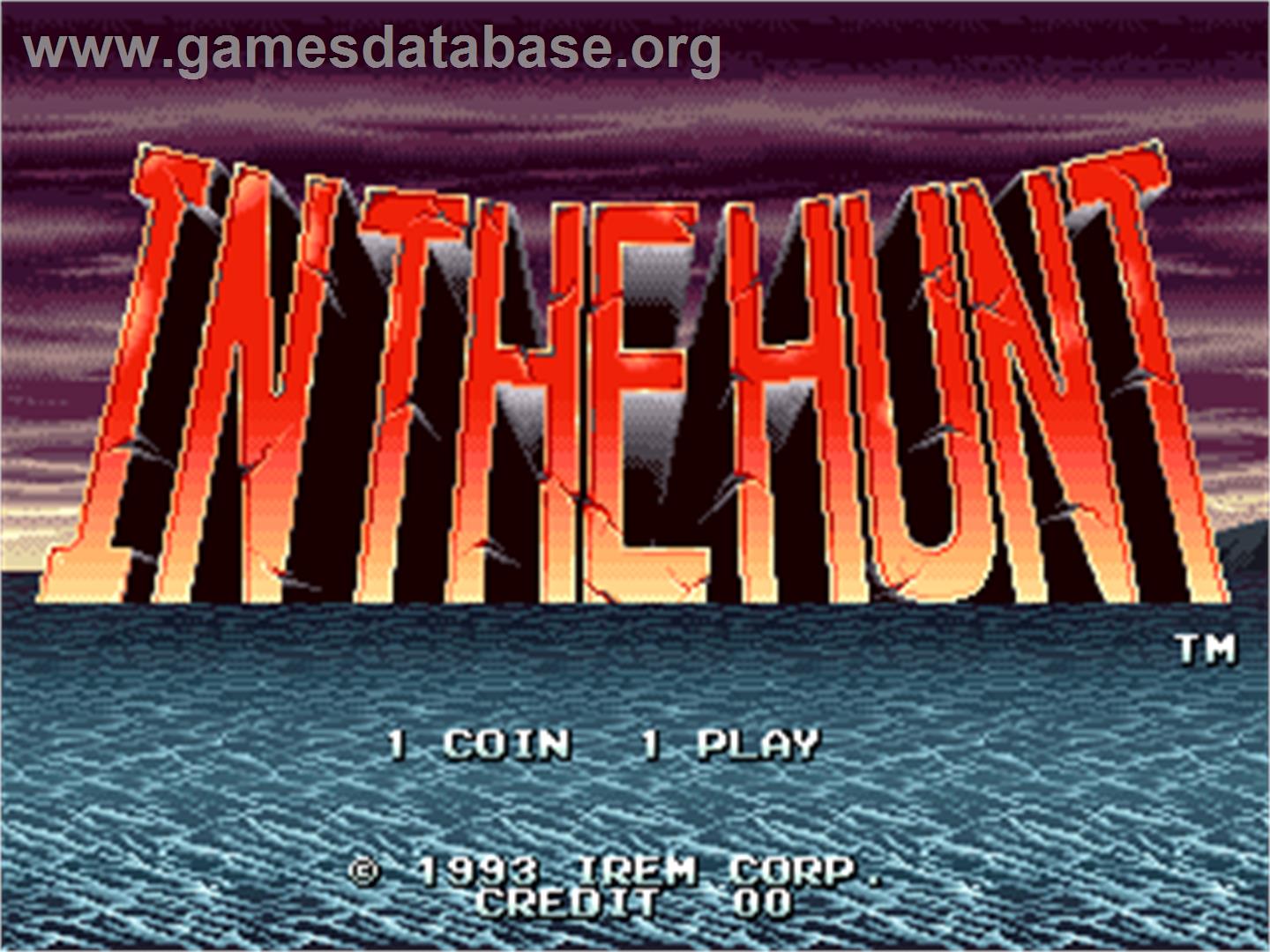 In The Hunt - Arcade - Artwork - Title Screen