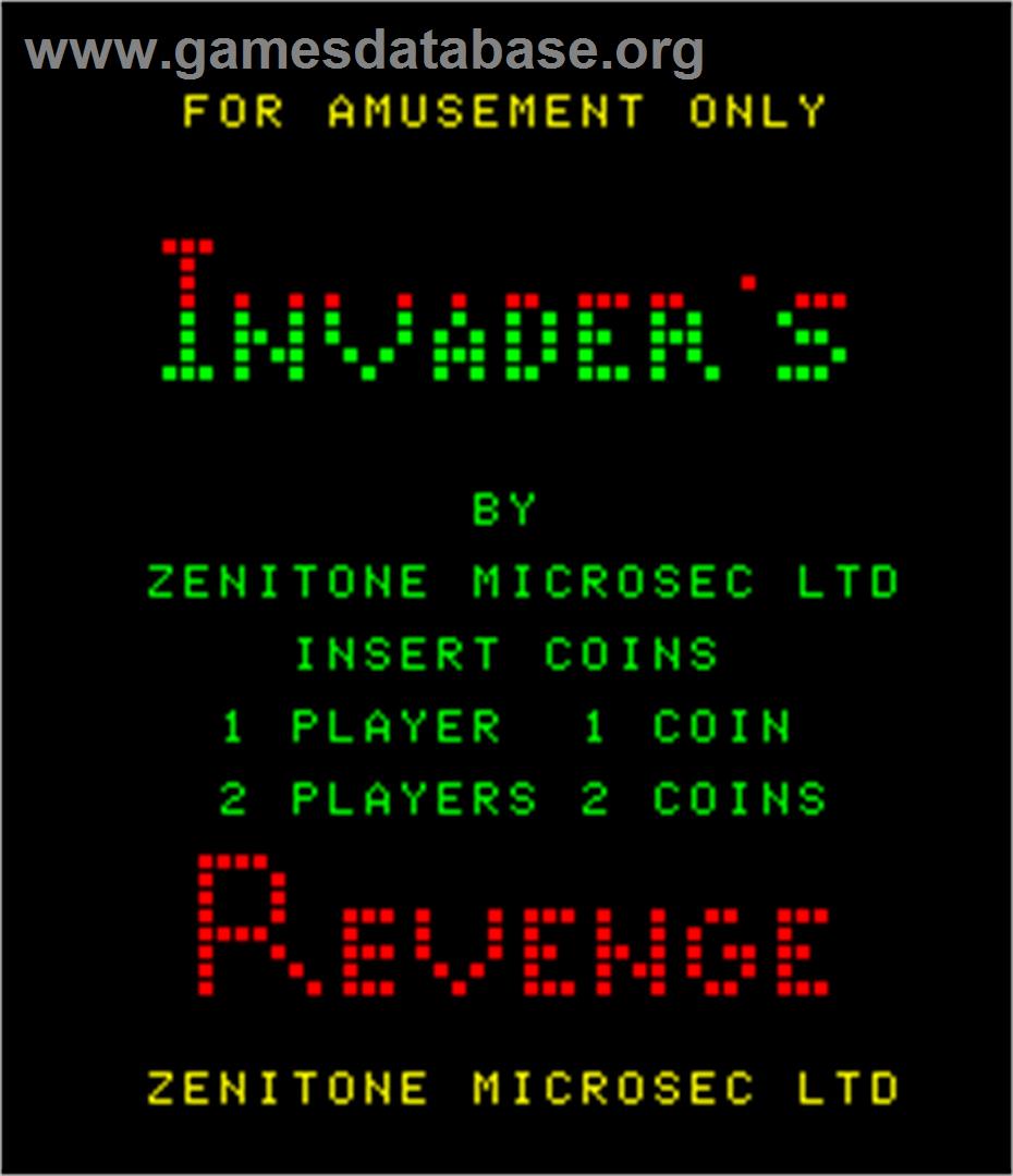 Invader's Revenge - Arcade - Artwork - Title Screen