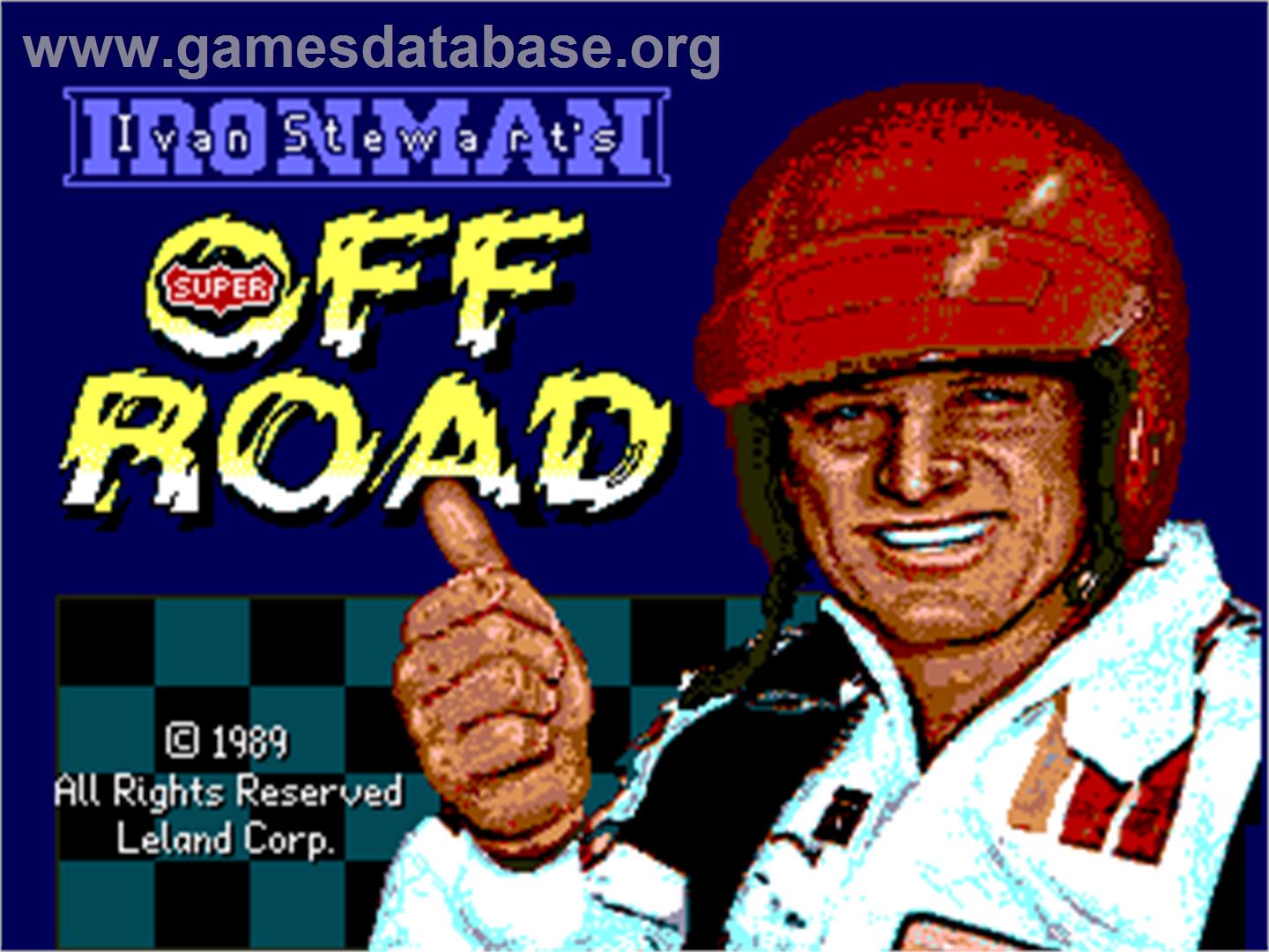 Ironman Ivan Stewart's Super Off-Road - Arcade - Artwork - Title Screen
