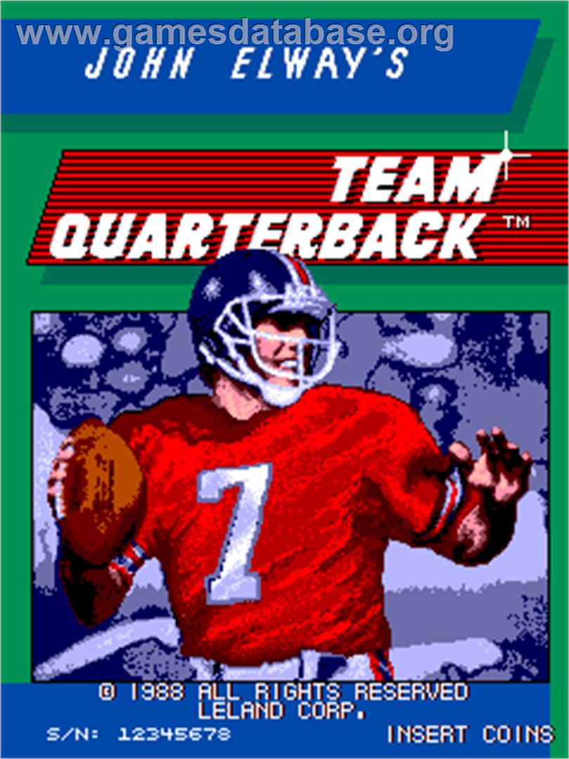 John Elway's Team Quarterback - Arcade - Artwork - Title Screen