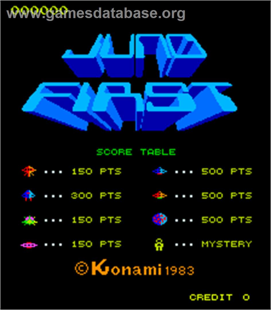 Juno First - Arcade - Artwork - Title Screen