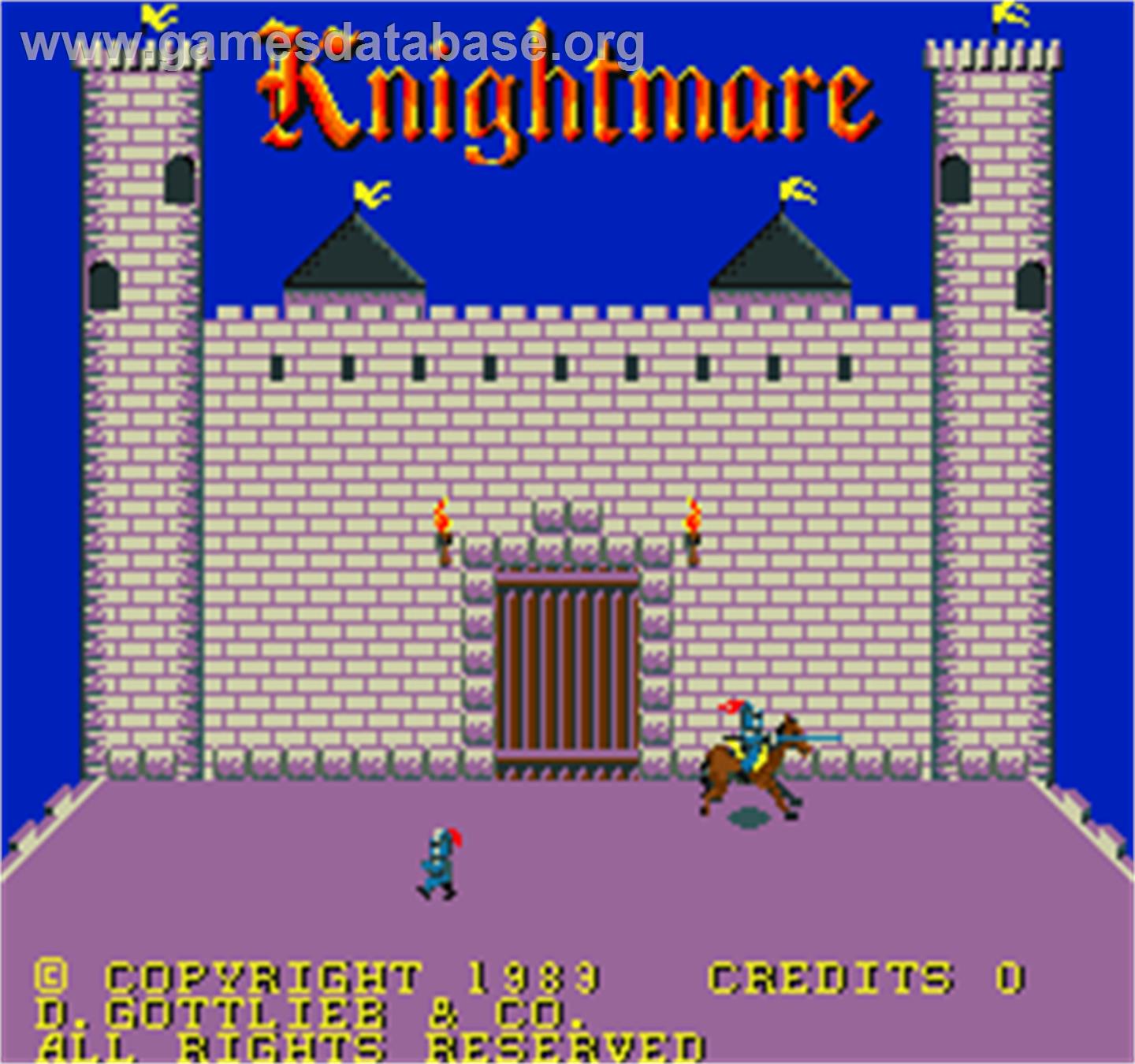 Knightmare - Arcade - Artwork - Title Screen
