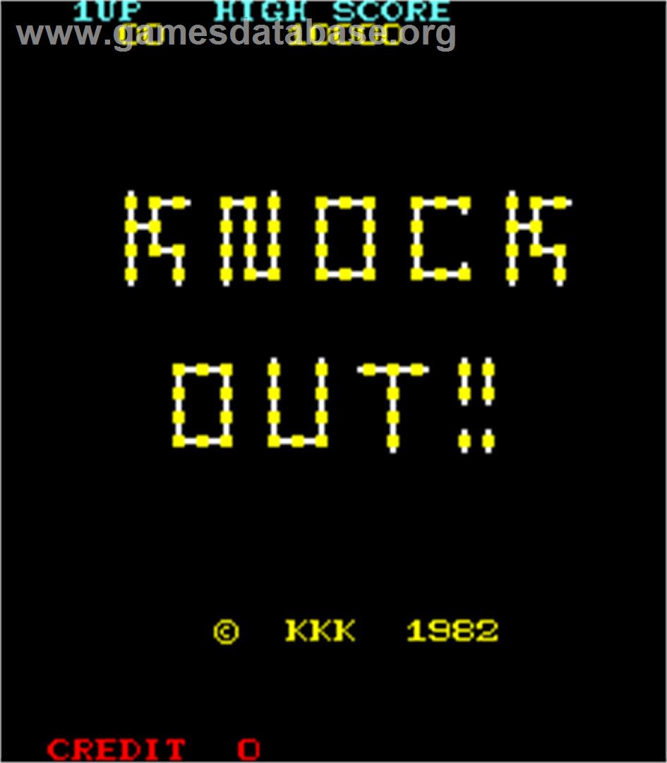 Knock Out!! - Arcade - Artwork - Title Screen