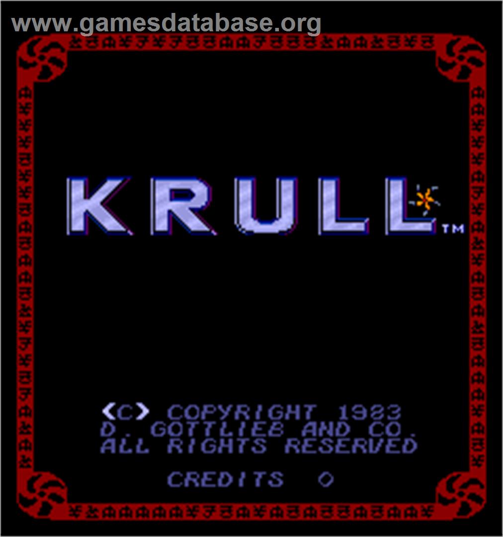 Krull - Arcade - Artwork - Title Screen