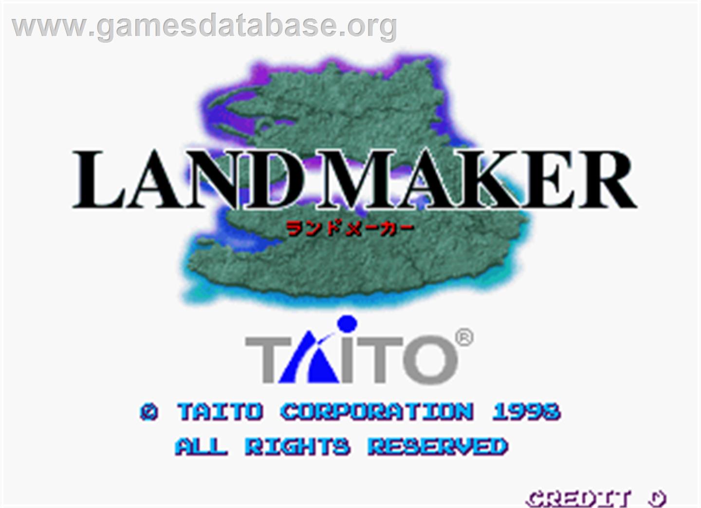 Land Maker - Arcade - Artwork - Title Screen