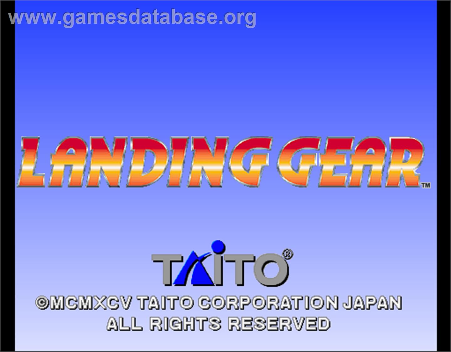 Landing Gear - Arcade - Artwork - Title Screen