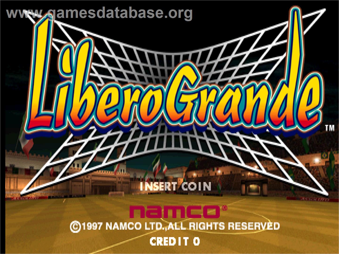 Libero Grande - Arcade - Artwork - Title Screen