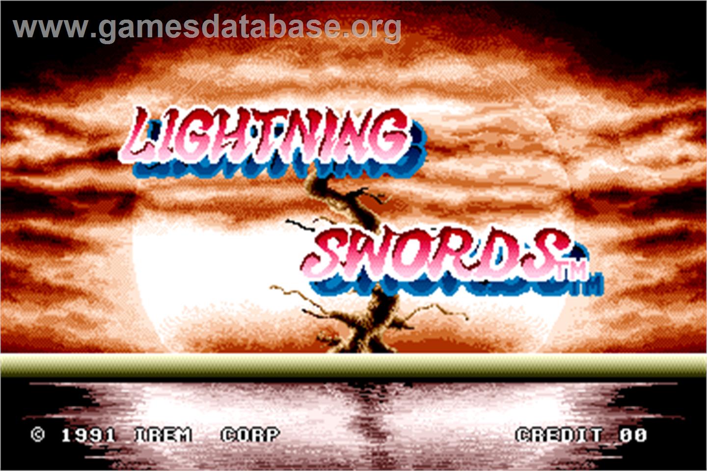 Lightning Swords - Arcade - Artwork - Title Screen