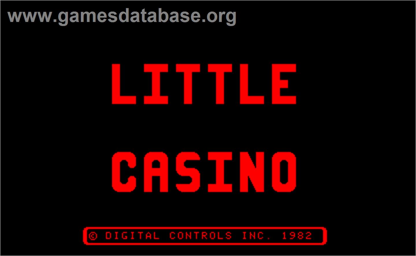 Little Casino - Arcade - Artwork - Title Screen