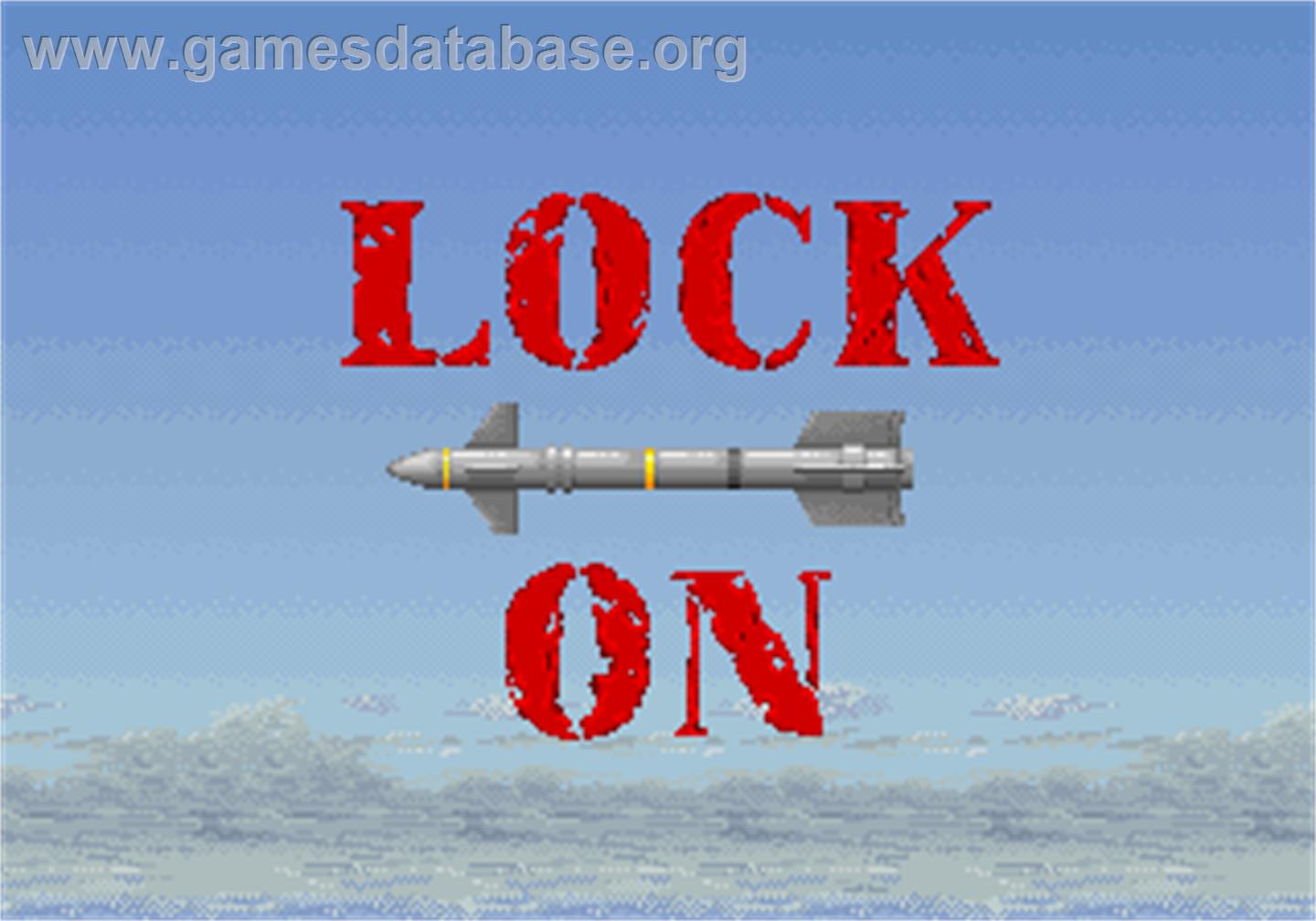 Lock On - Arcade - Artwork - Title Screen