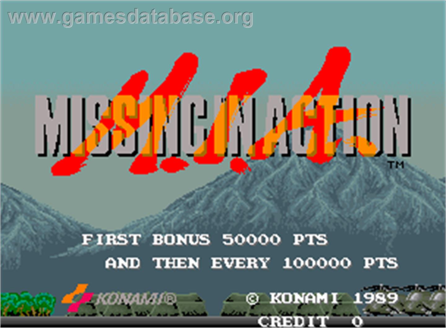 M.I.A. - Missing in Action - Arcade - Artwork - Title Screen