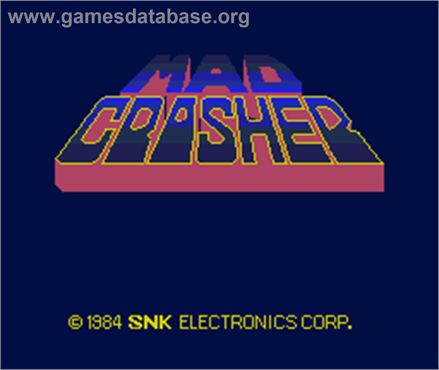 Mad Crasher - Arcade - Artwork - Title Screen