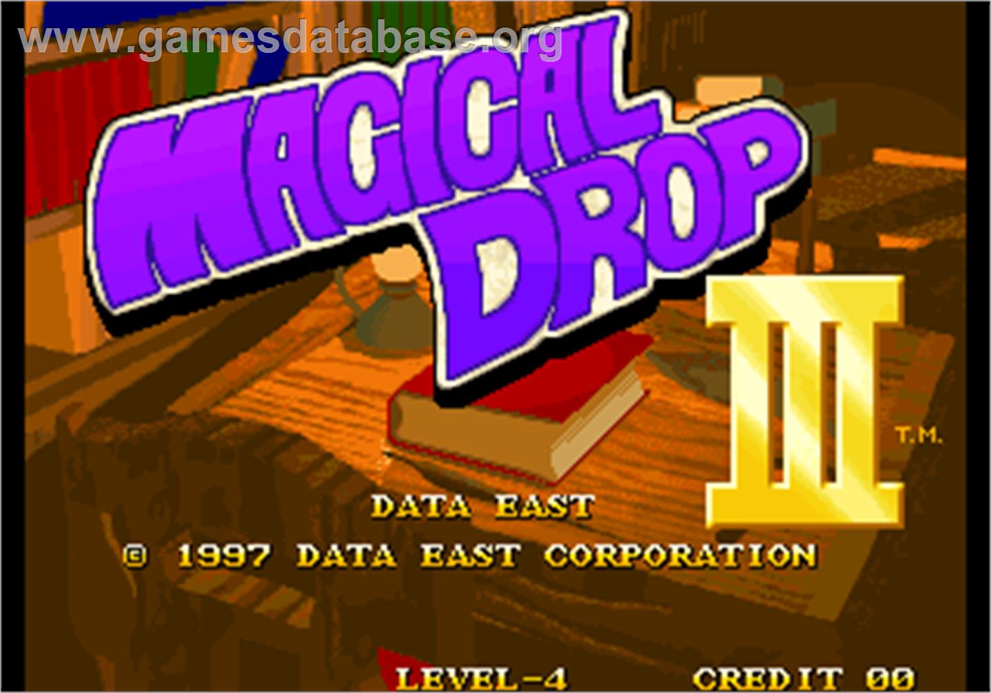 Magical Drop III - Arcade - Artwork - Title Screen