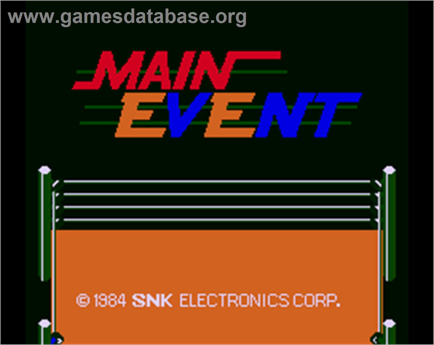 Main Event - Arcade - Artwork - Title Screen