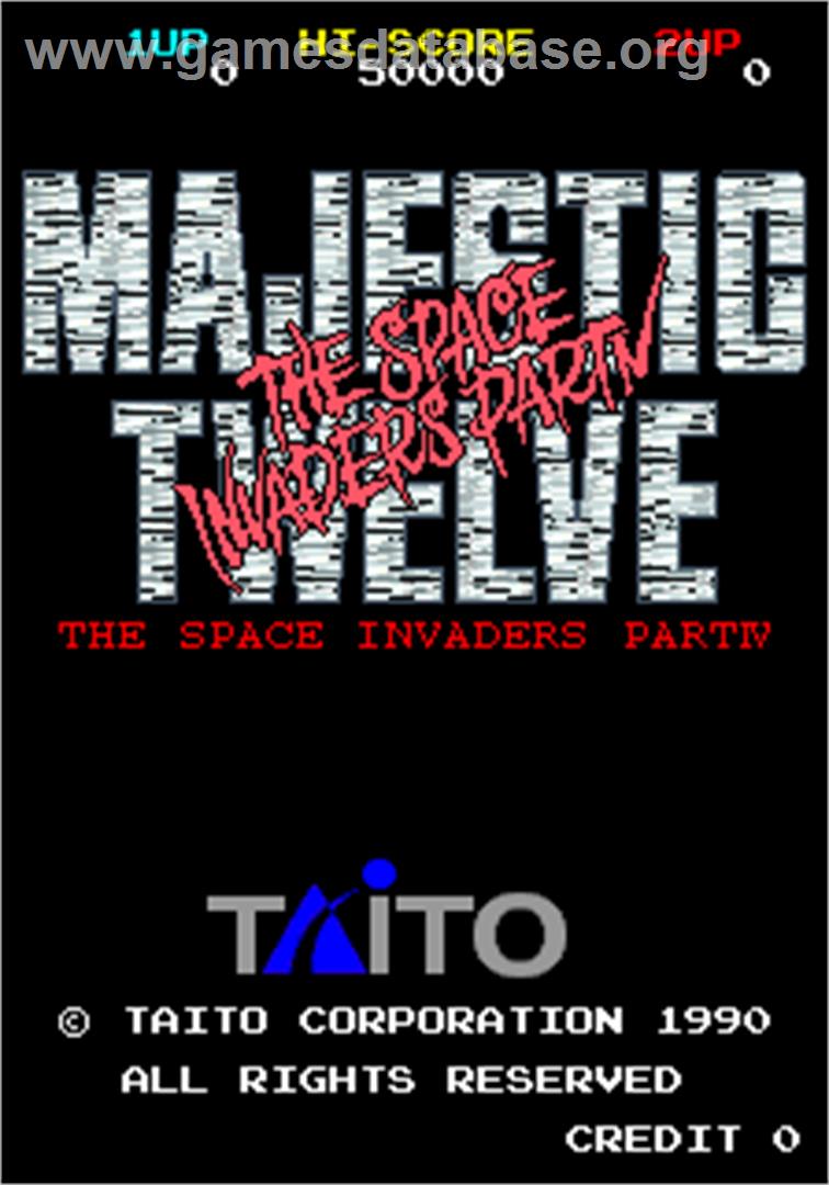 Majestic Twelve - The Space Invaders Part IV - Arcade - Artwork - Title Screen