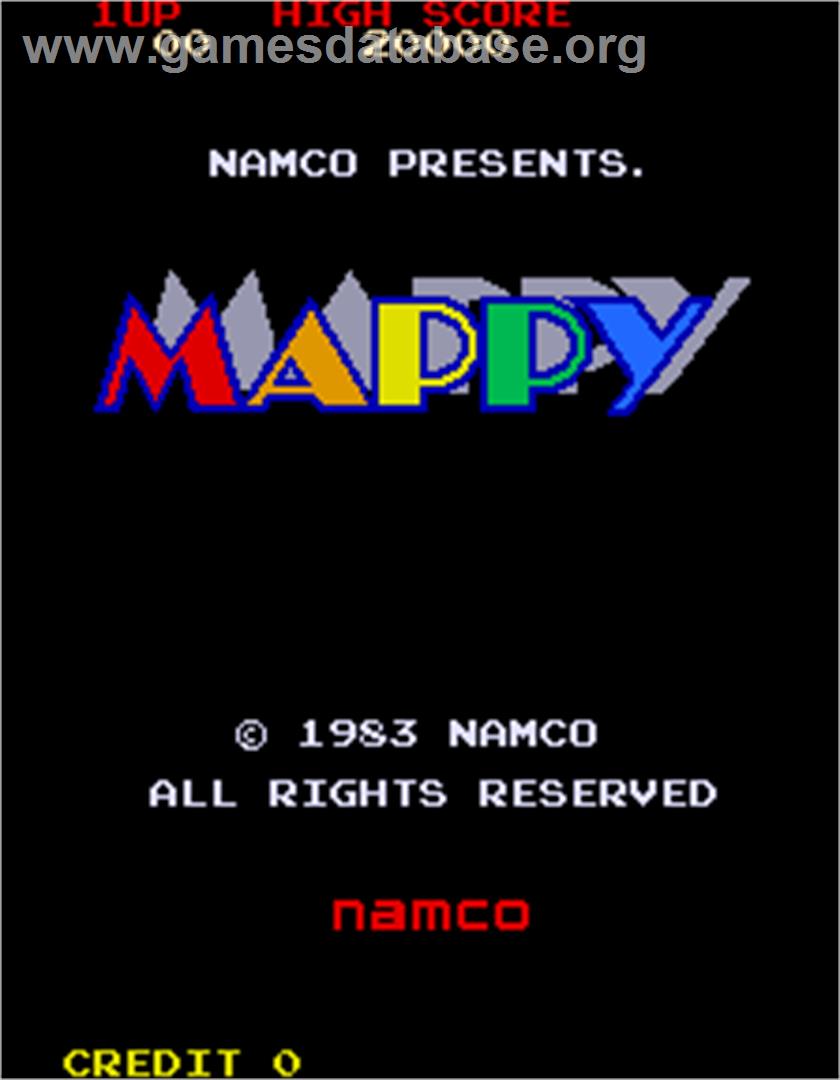 Mappy - Arcade - Artwork - Title Screen