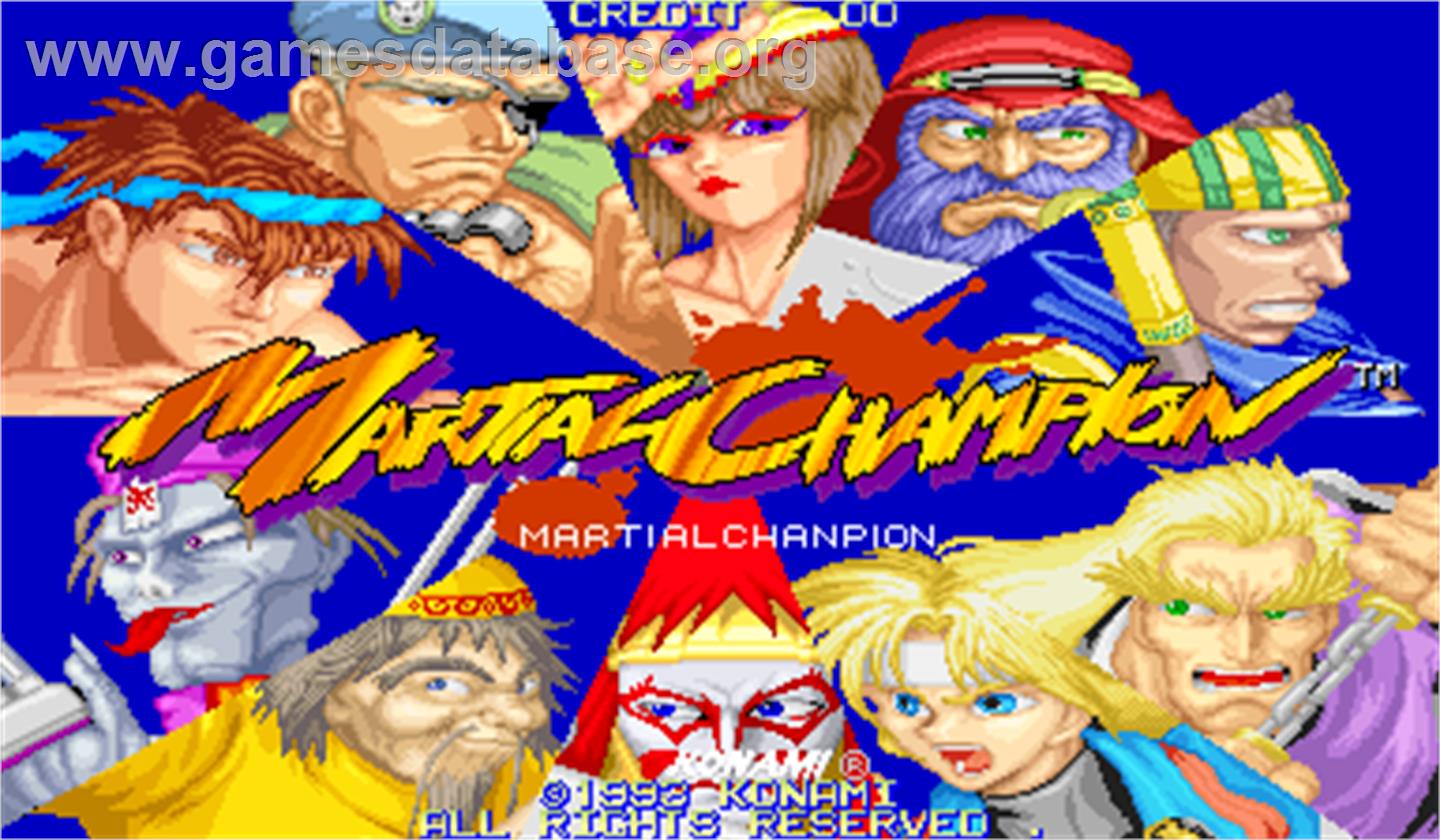 Martial Champion - Arcade - Artwork - Title Screen