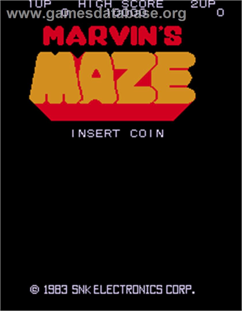 Marvin's Maze - Arcade - Artwork - Title Screen