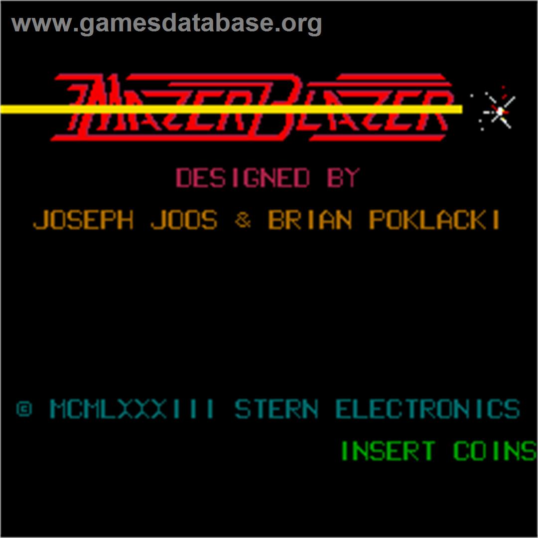 Mazer Blazer - Arcade - Artwork - Title Screen