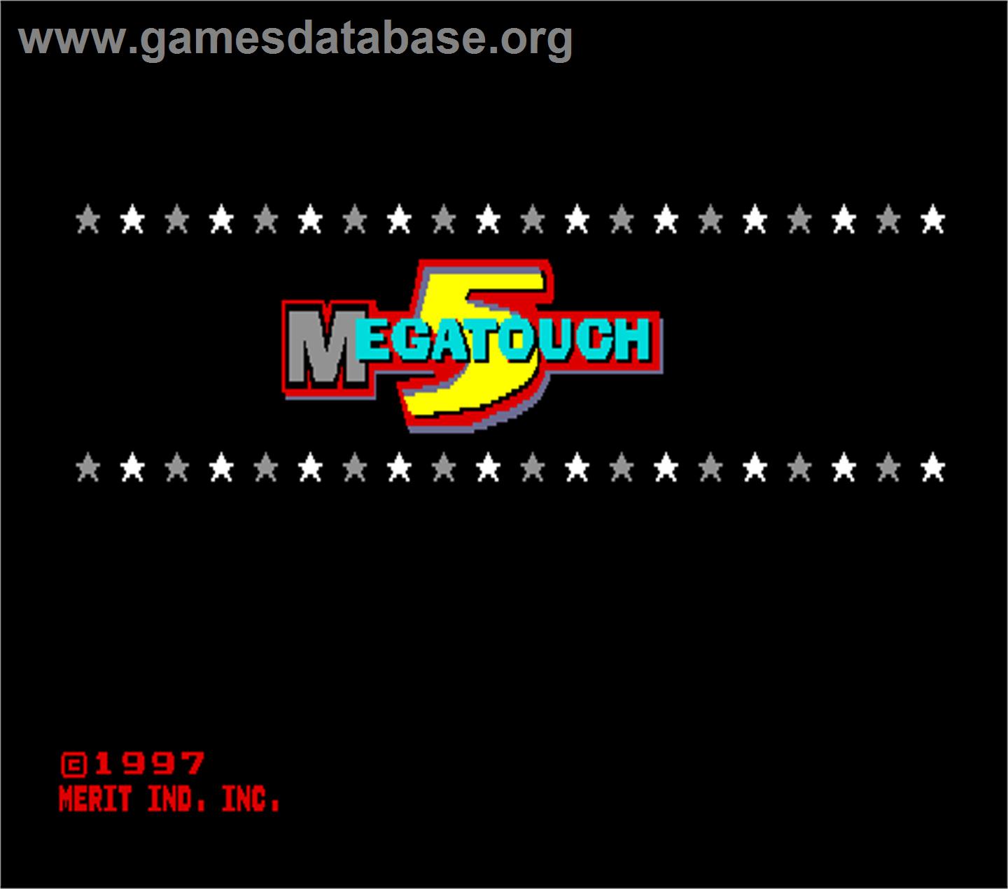 Megatouch 5 - Arcade - Artwork - Title Screen