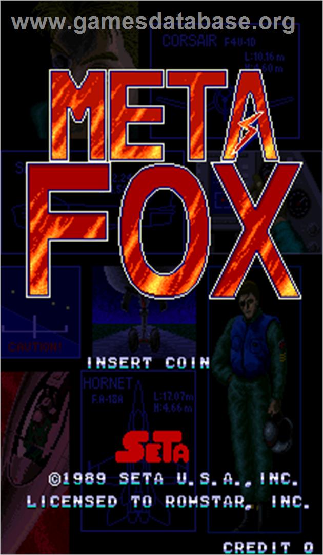 Meta Fox - Arcade - Artwork - Title Screen