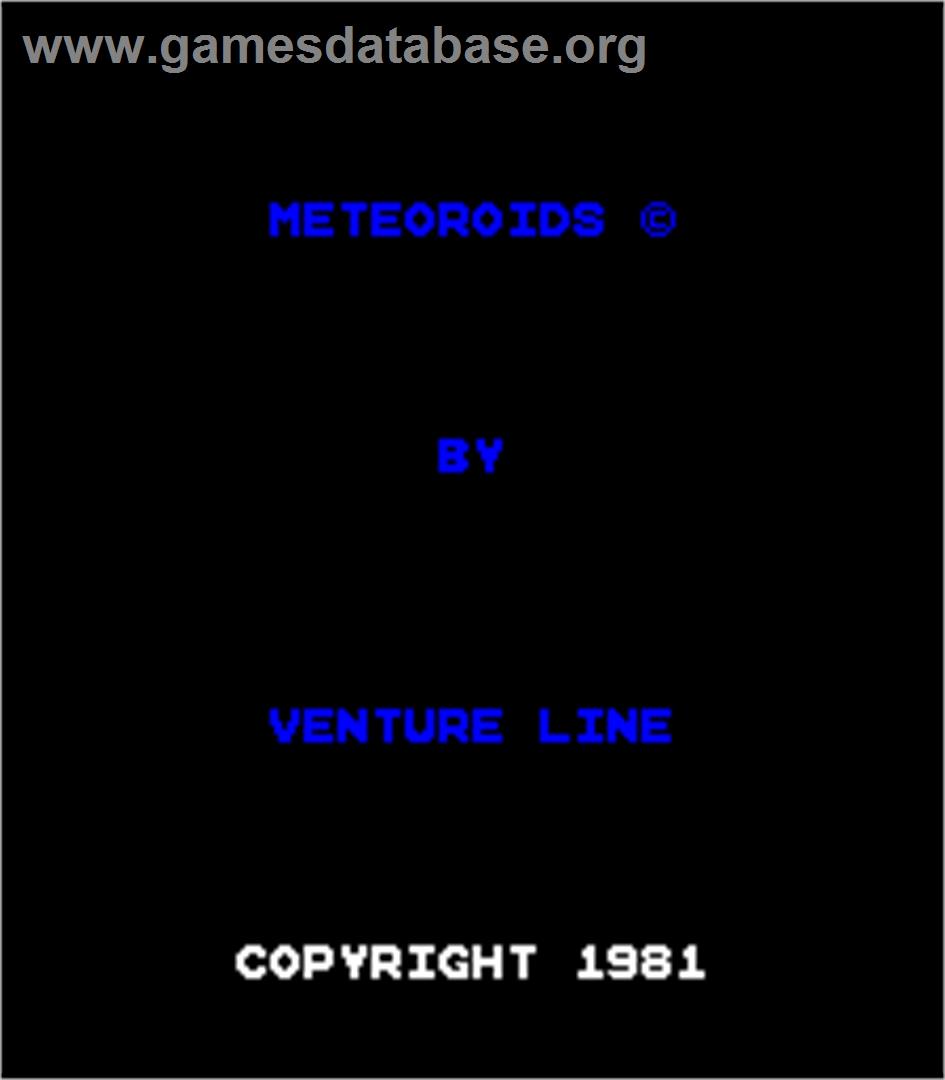 Meteoroids - Arcade - Artwork - Title Screen
