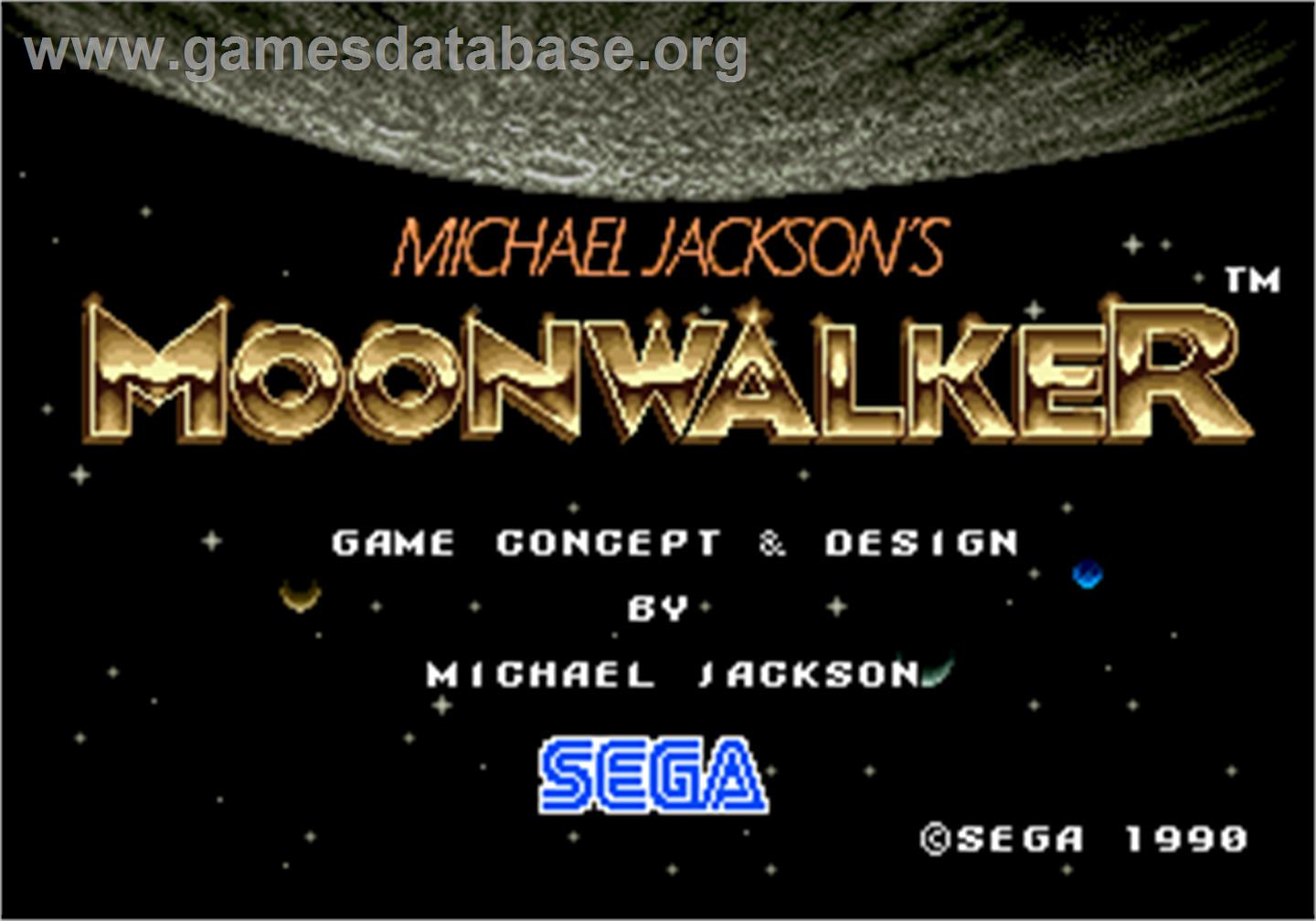 Michael Jackson's Moonwalker - Arcade - Artwork - Title Screen