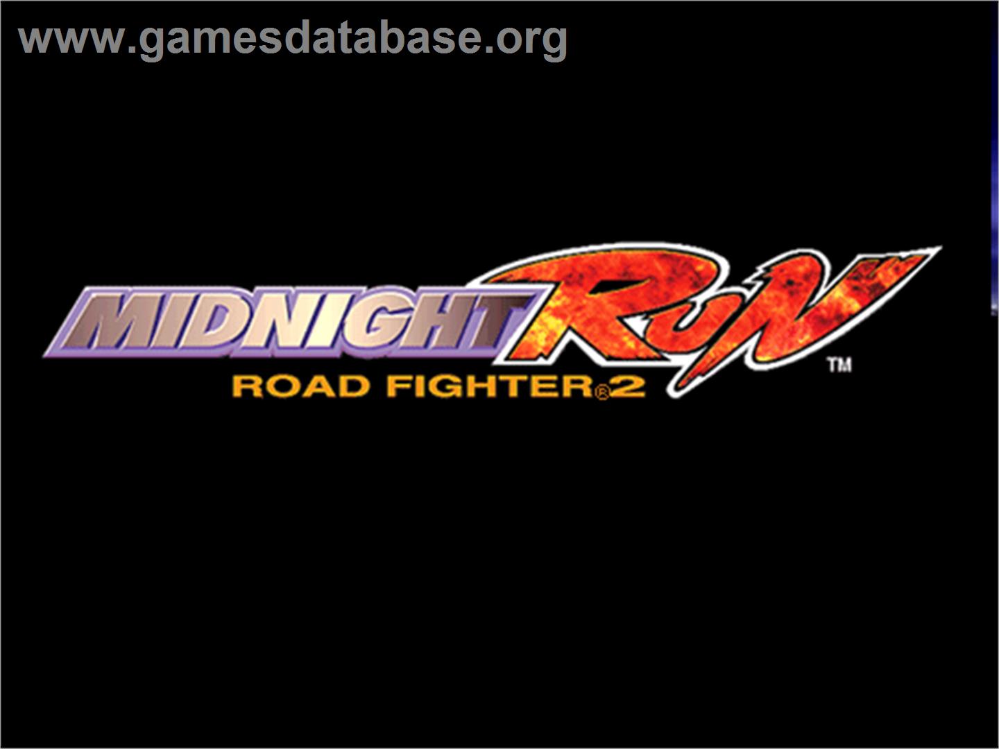 Midnight Run: Road Fighter 2 - Arcade - Artwork - Title Screen