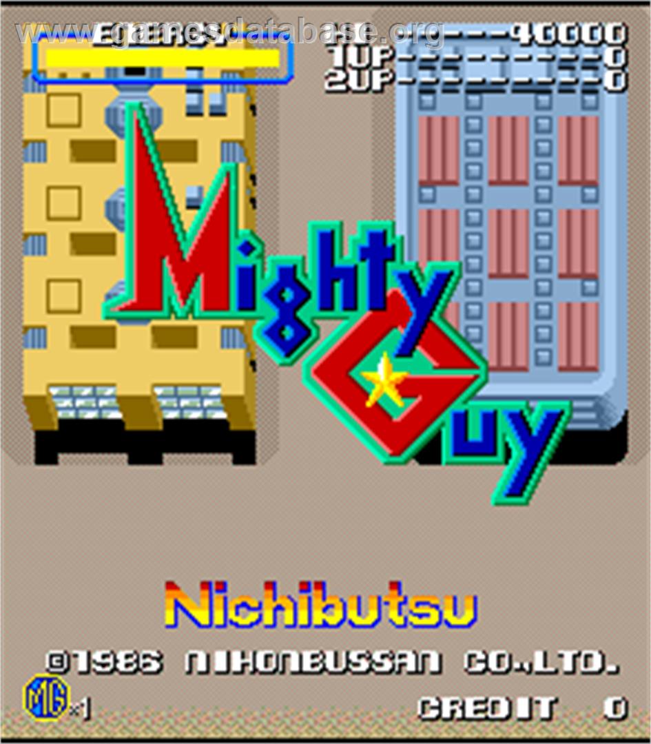 Mighty Guy - Arcade - Artwork - Title Screen