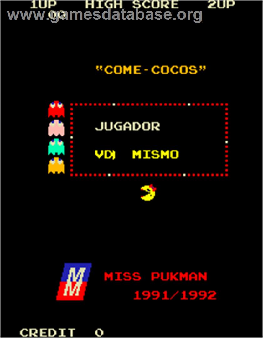 Miss Pukman - Arcade - Artwork - Title Screen