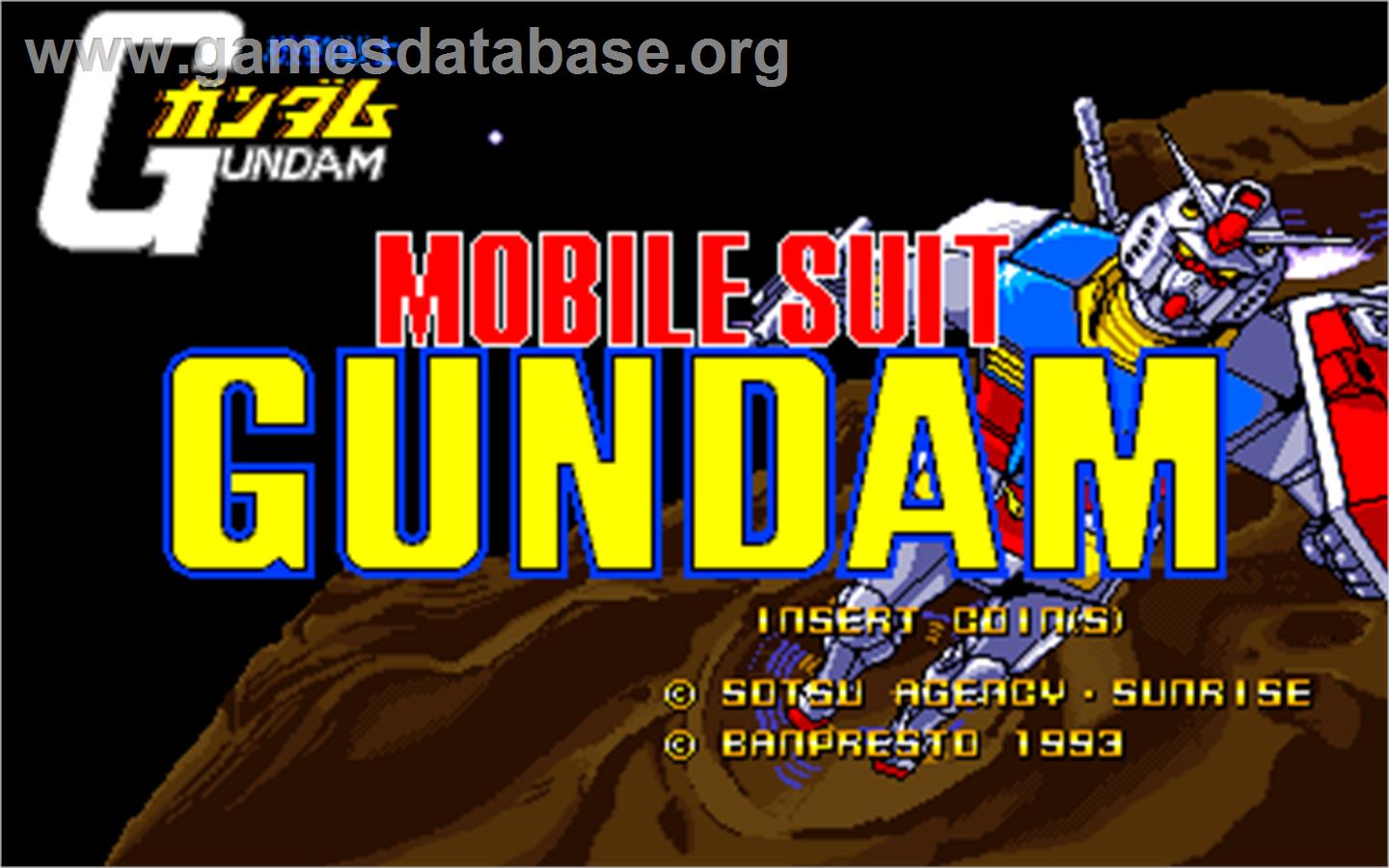 Mobile Suit Gundam - Arcade - Artwork - Title Screen