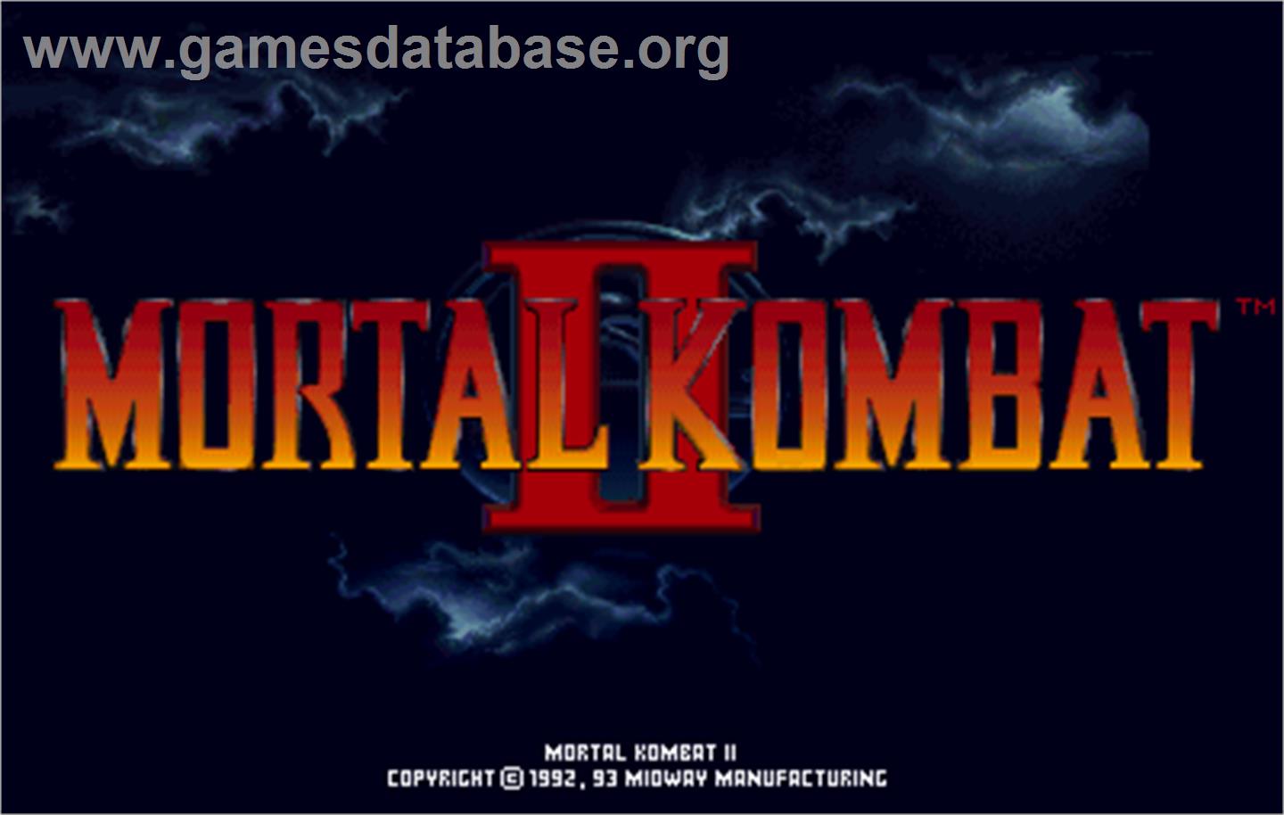 Mortal Kombat II - Arcade - Artwork - Title Screen