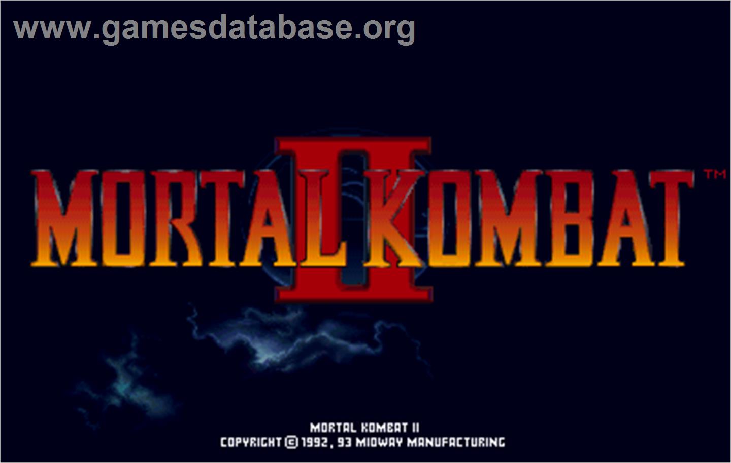 Mortal Kombat II Challenger - Arcade - Artwork - Title Screen