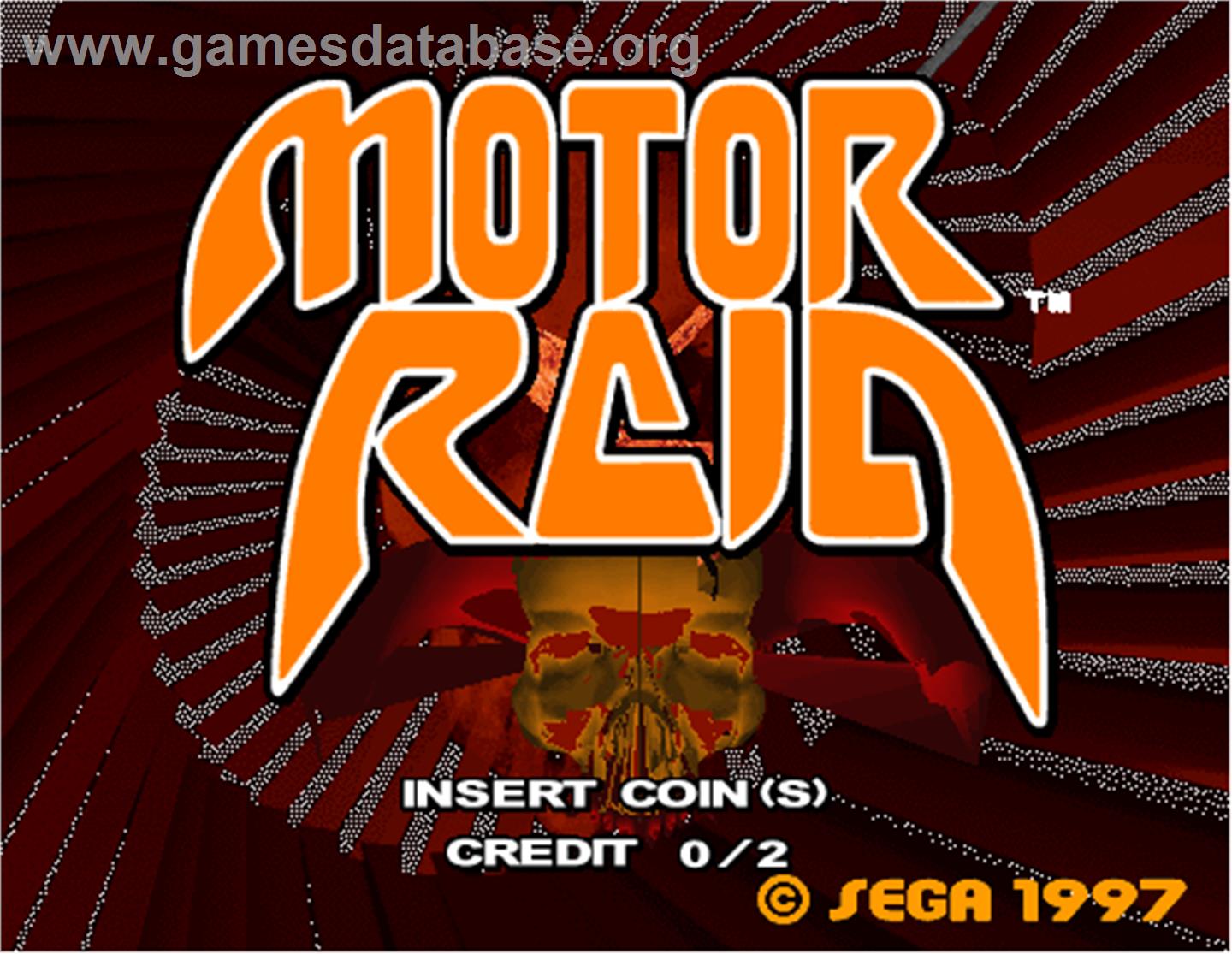 Motor Raid - Twin - Arcade - Artwork - Title Screen