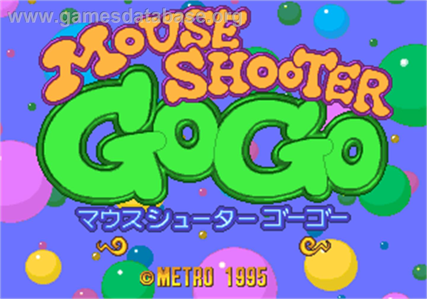 Mouse Shooter GoGo - Arcade - Artwork - Title Screen