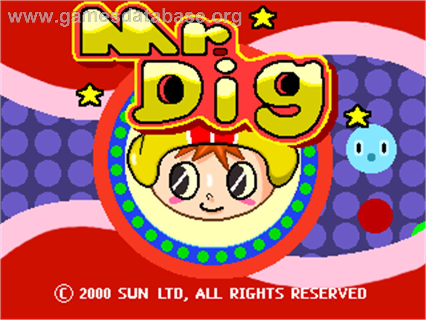 Mr. Dig - Arcade - Artwork - Title Screen