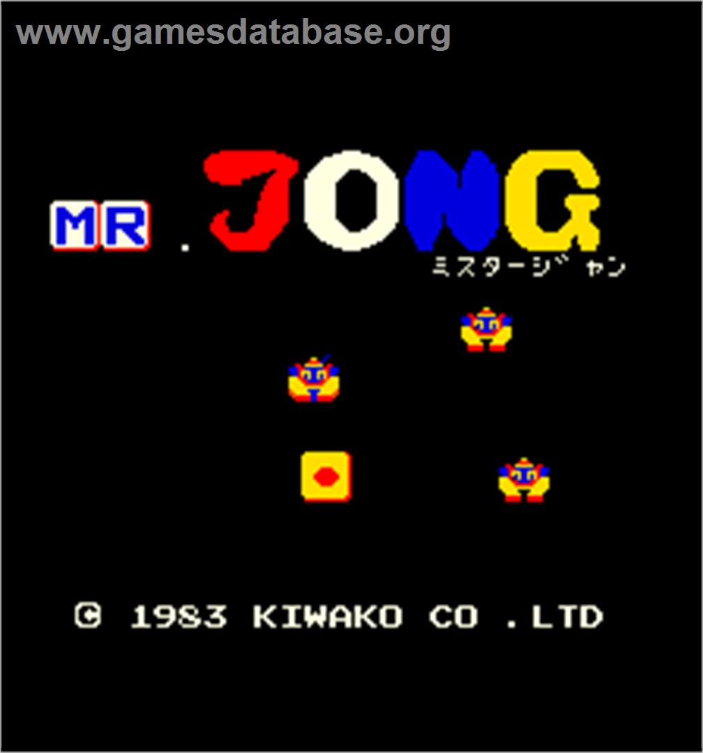 Mr. Jong - Arcade - Artwork - Title Screen