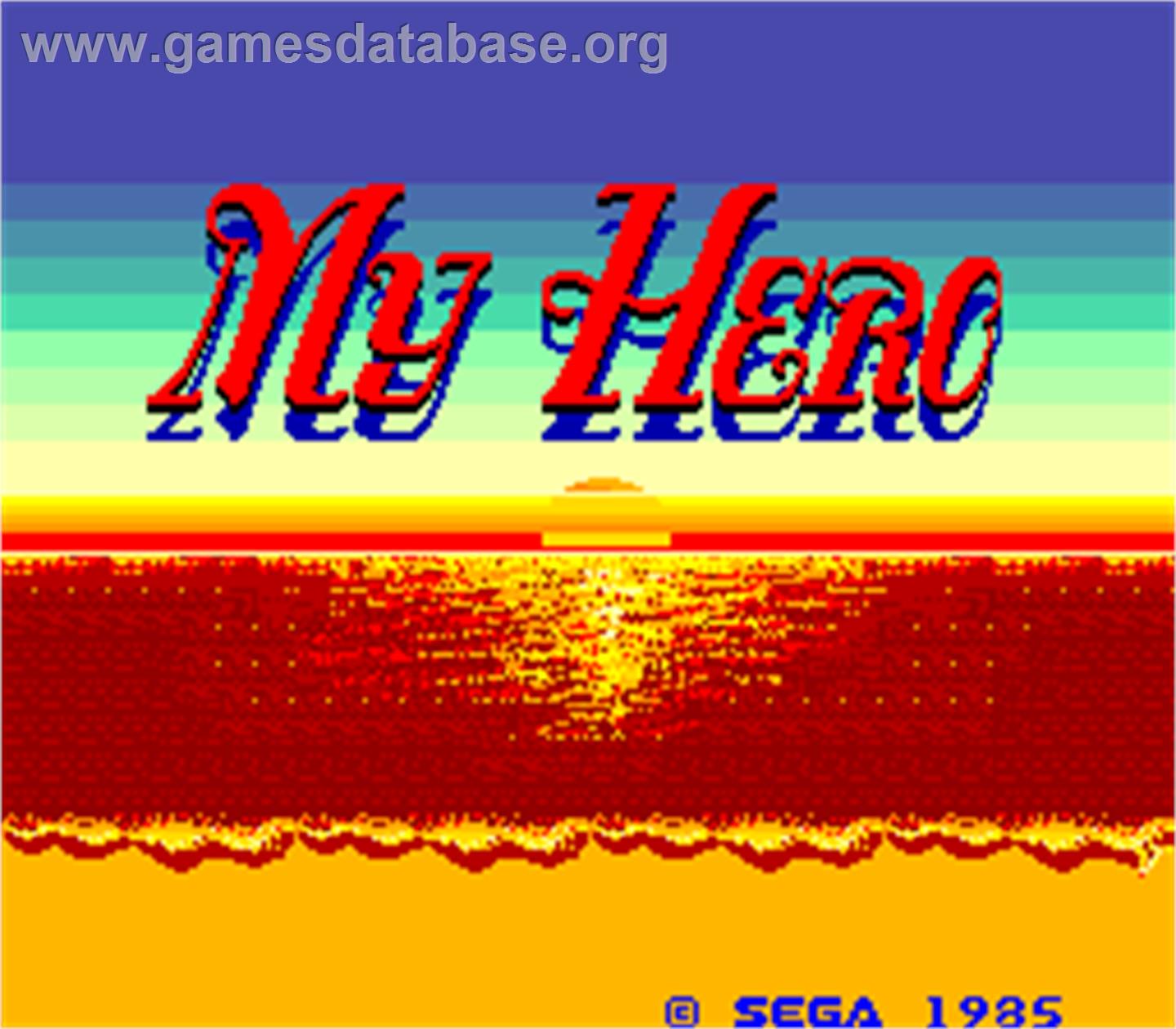 My Hero - Arcade - Artwork - Title Screen