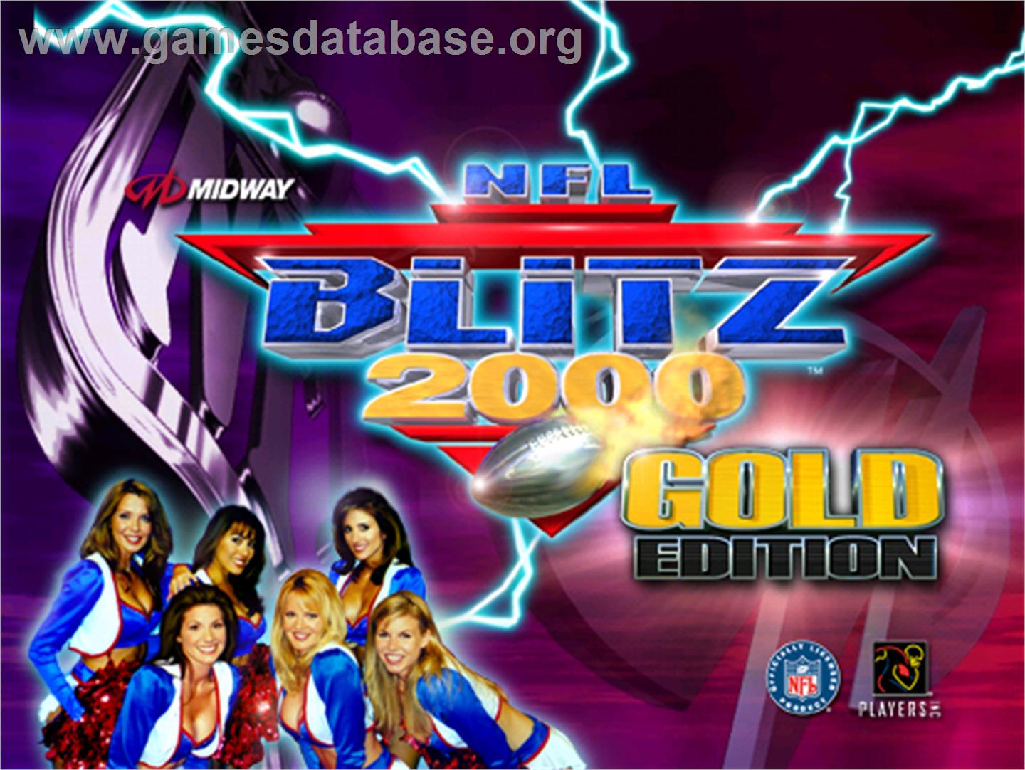 NFL Blitz 2000 Gold Edition - Arcade - Artwork - Title Screen