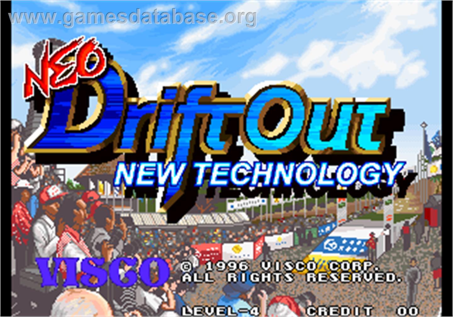 Neo Drift Out - New Technology - Arcade - Artwork - Title Screen