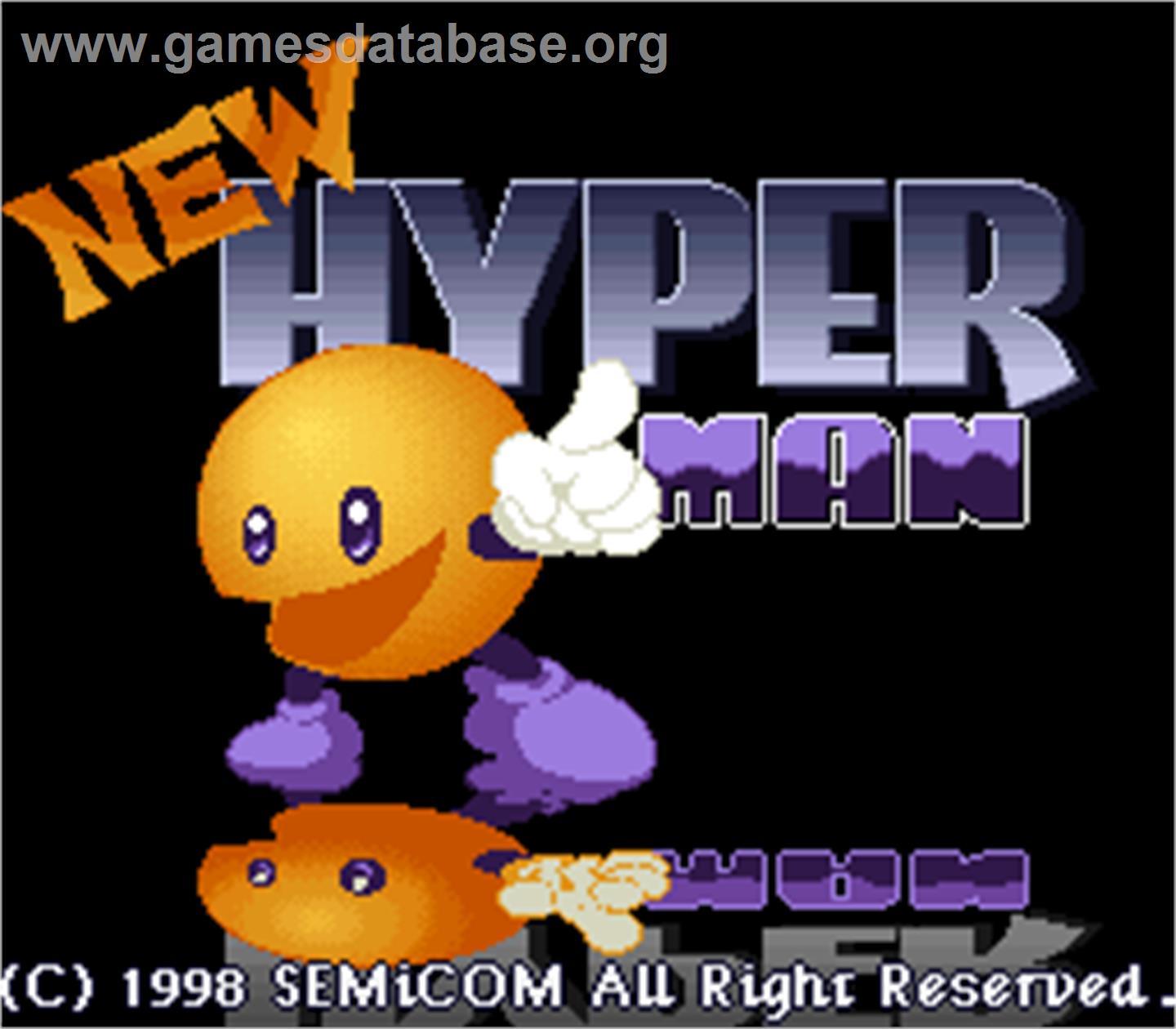 New HyperMan - Arcade - Artwork - Title Screen