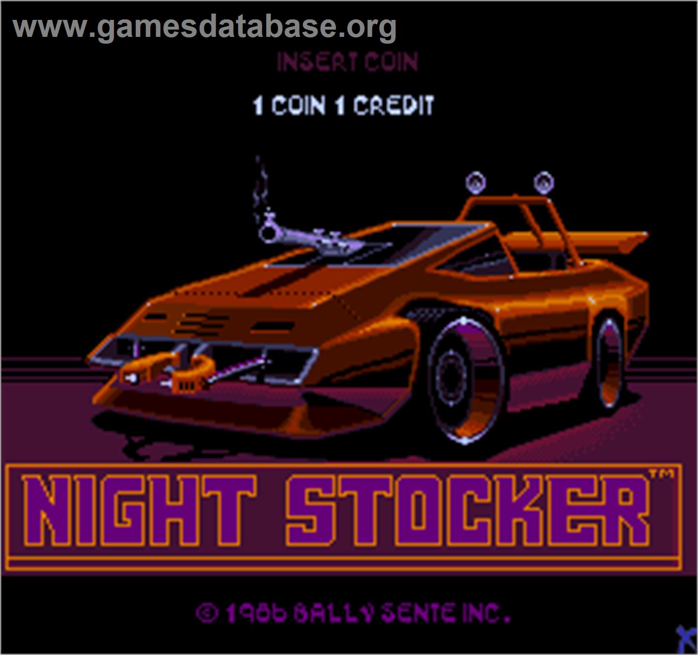 Night Stocker - Arcade - Artwork - Title Screen